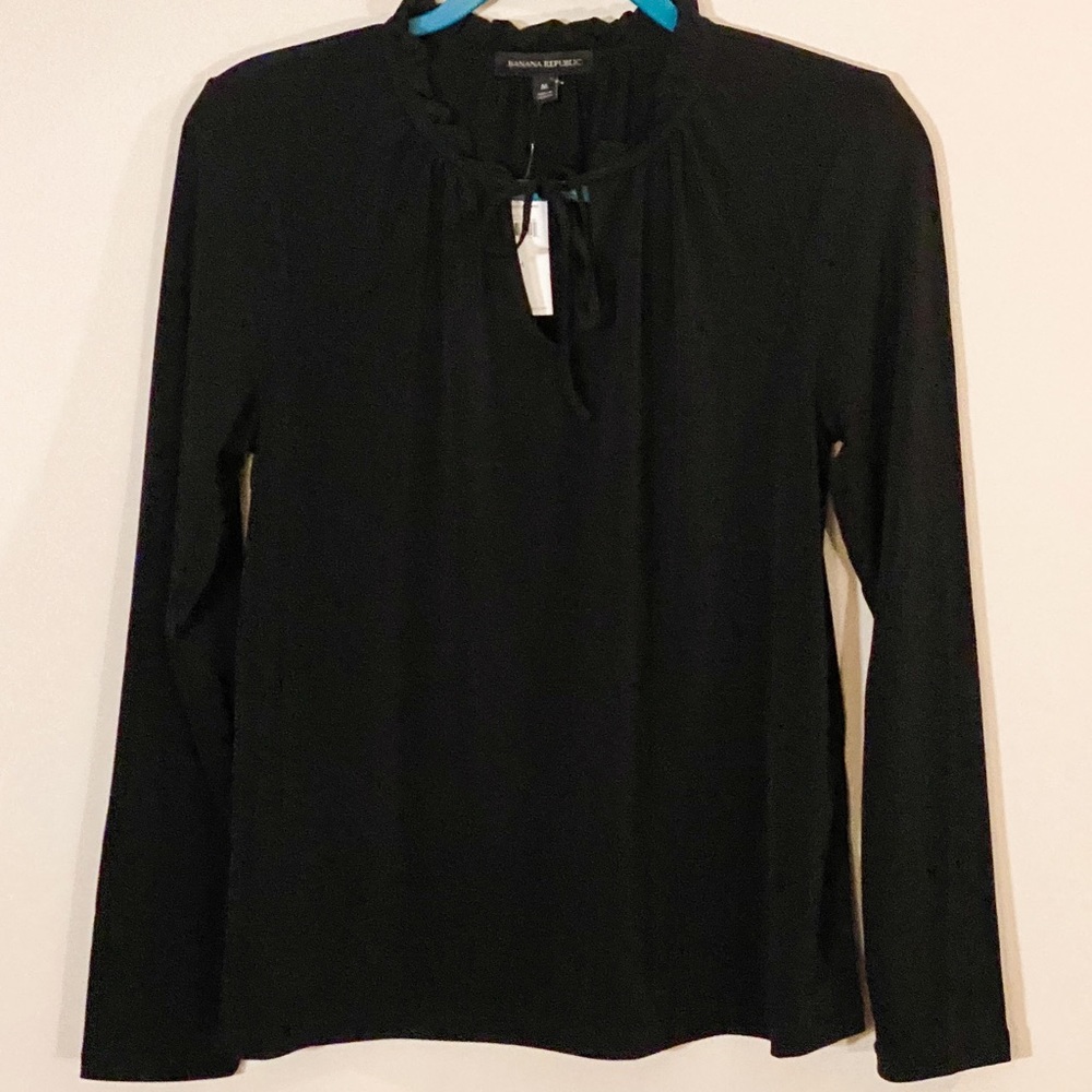 Banana Republic Tie Neck Top